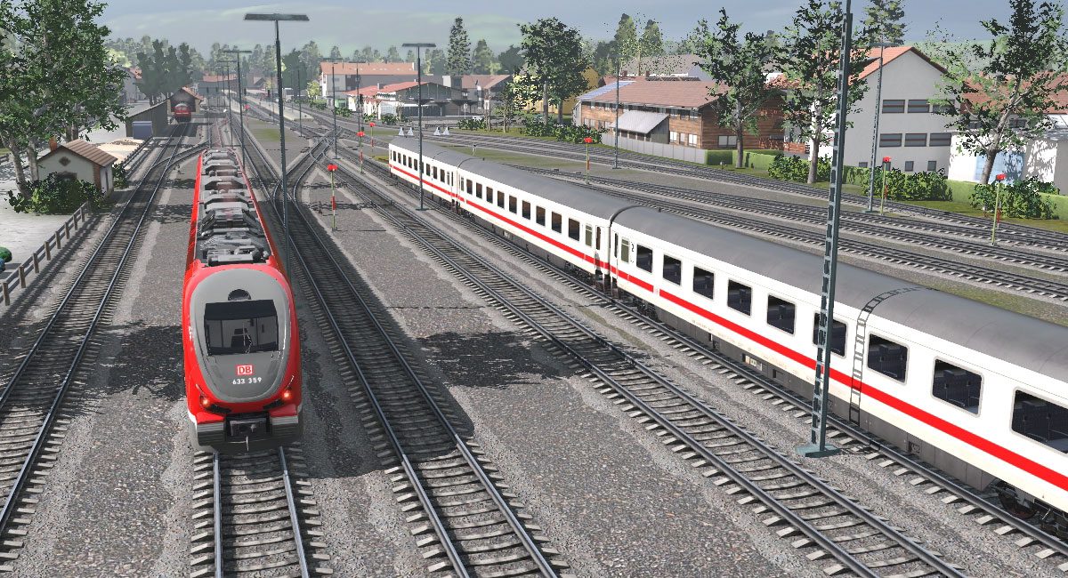 Neue Bahnstrecke Immenstadt-Oberstdorf für TS 3 - Spielgrafik-Bahnhof